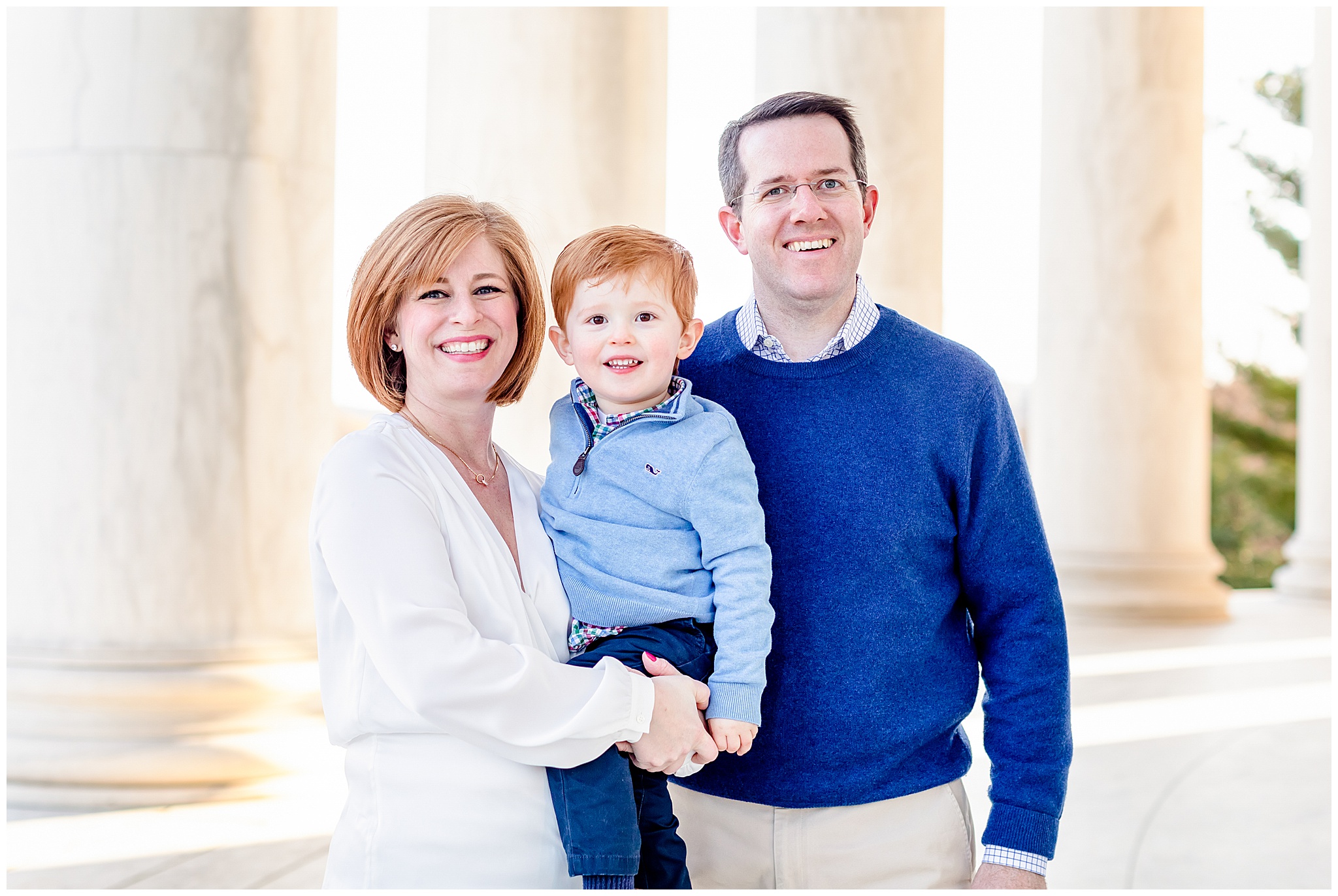 Gorgeous Family Photo Session at the Jefferson Memorial by Washington, DC Photographer Kofmehl Photography
