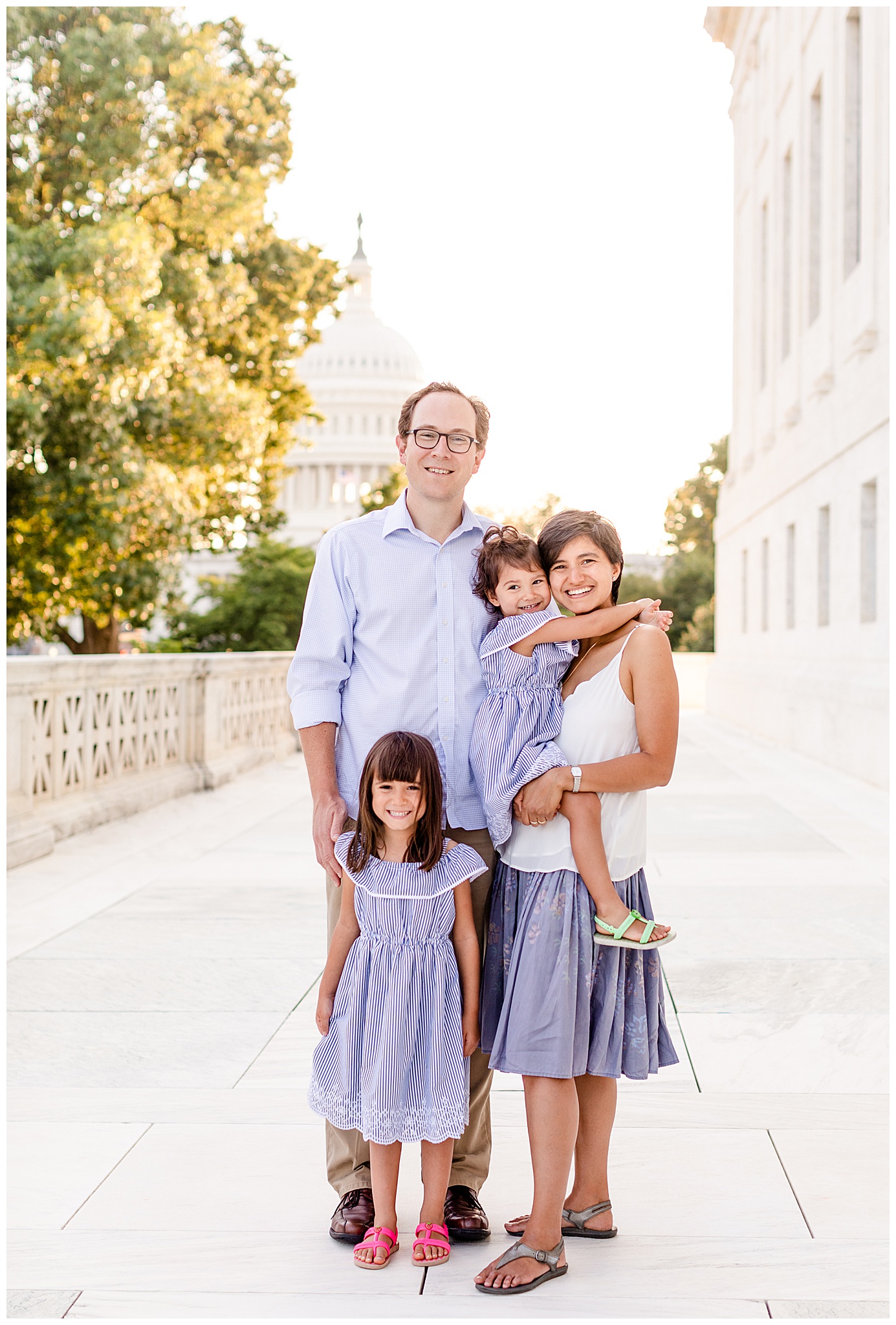 Family Portraits at the Capitol in Washington, DC by Bethany M Brasfield Kofmehl