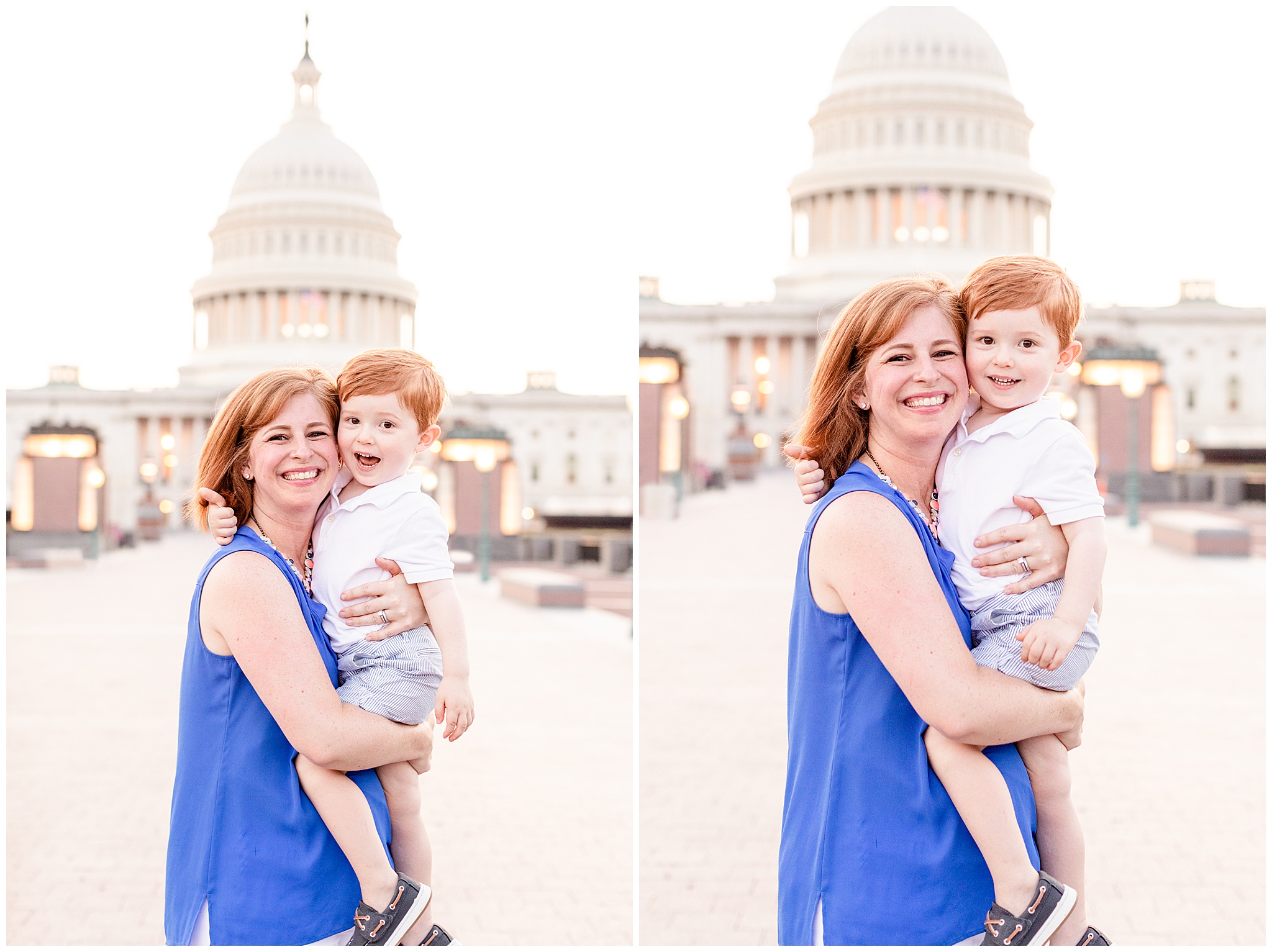 Family Photo Portraits at the Capitol in DC By Photographer Bethany Brasfield Kofmehl