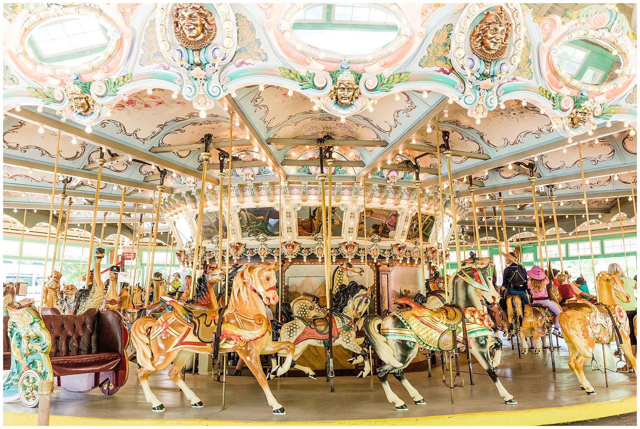 Vintage Carousel at Glen Echo Park in Glen Echo, Maryland by Kofmehl Photography
