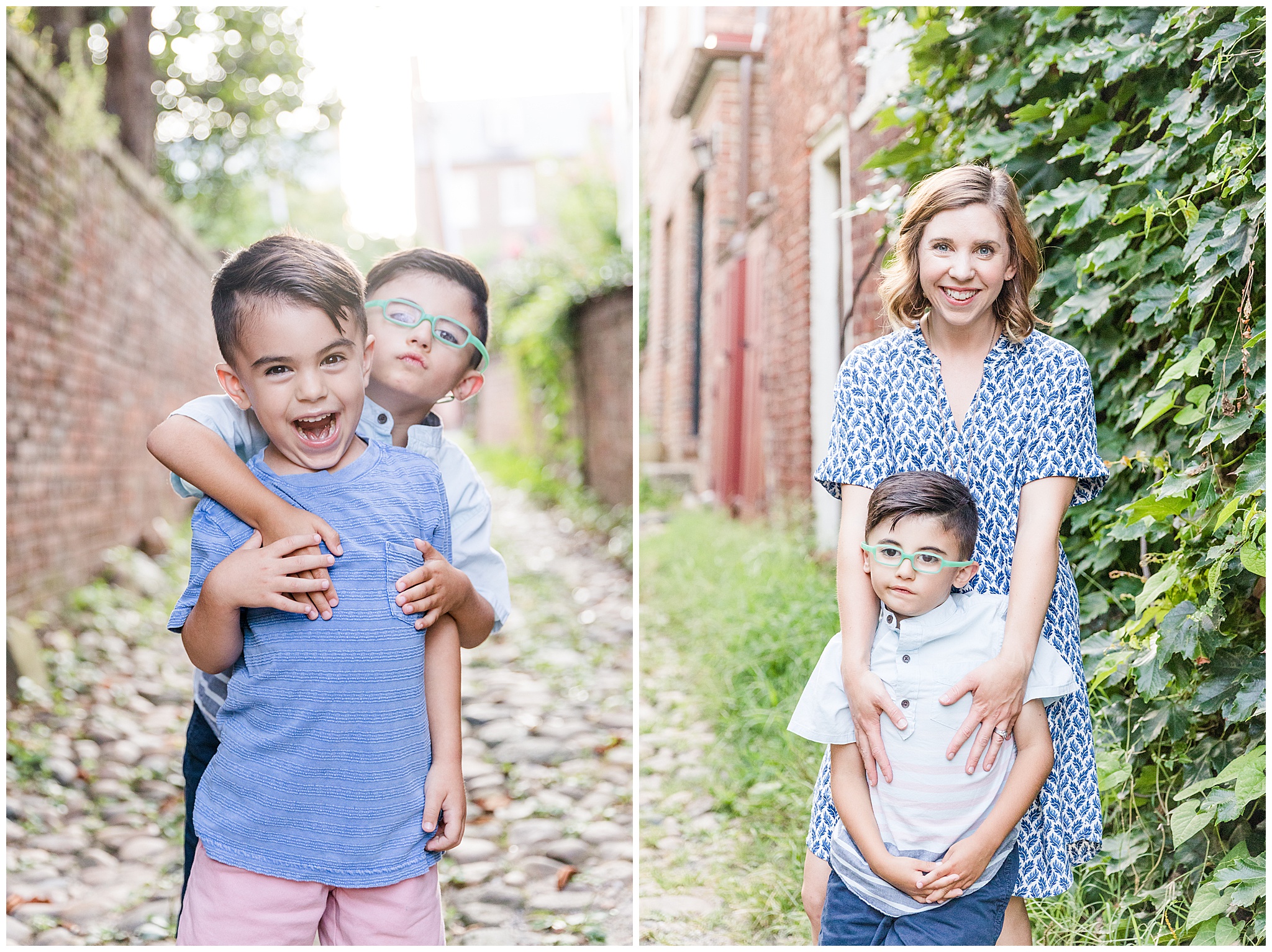 Family Session in Old Town Alexandria by Photographer Bethany Kofmehl