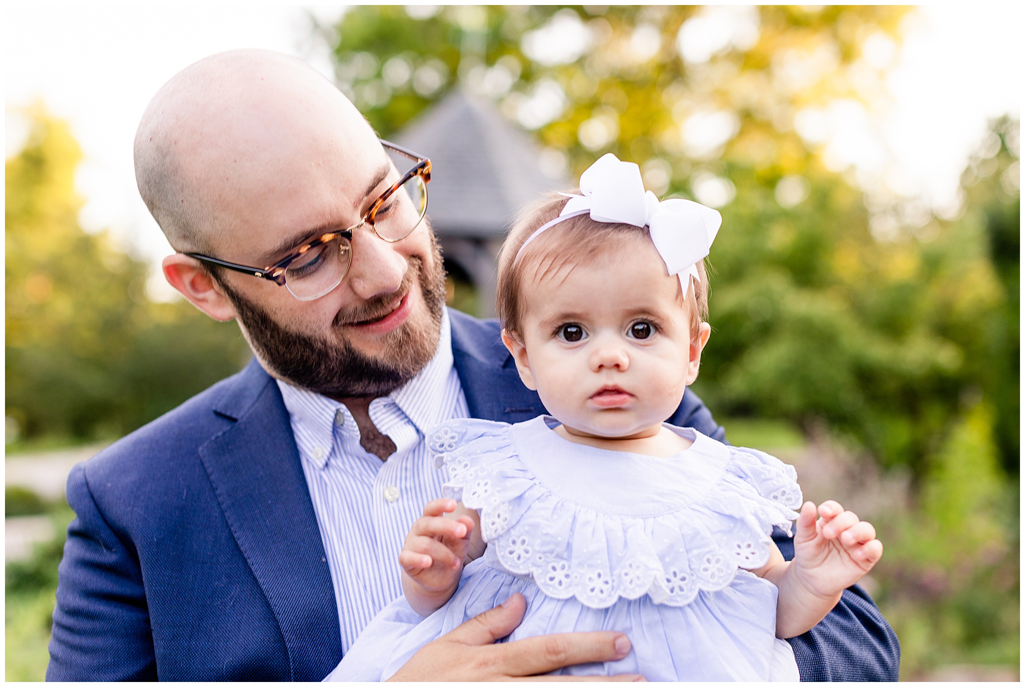 Dad and Daughter Garden Photo Session by Kofmehl Photography