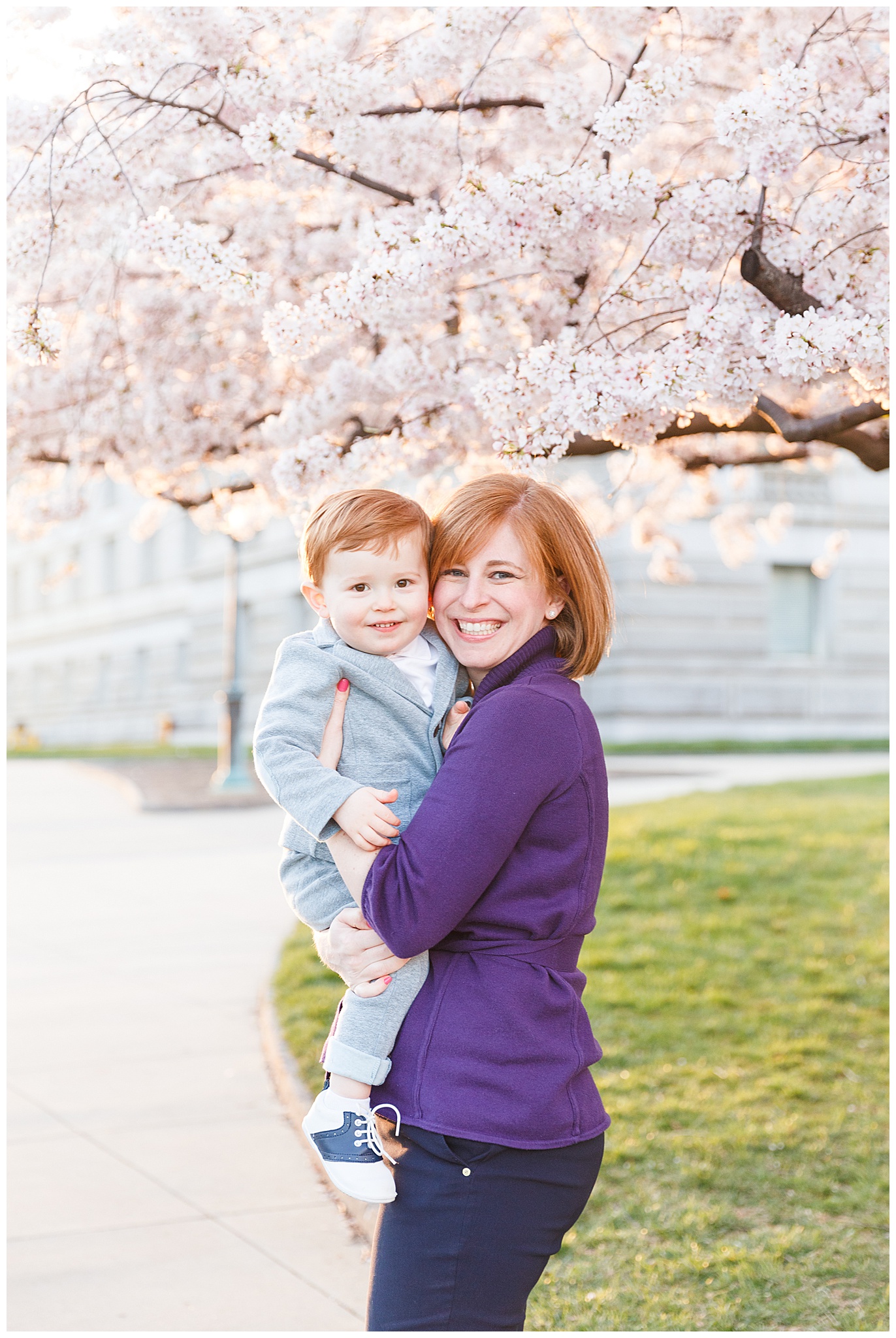 Gorgeous Cherry Blossom Family Session by Washington DC Photographers Bethany M Brasfield Kofmehl 
