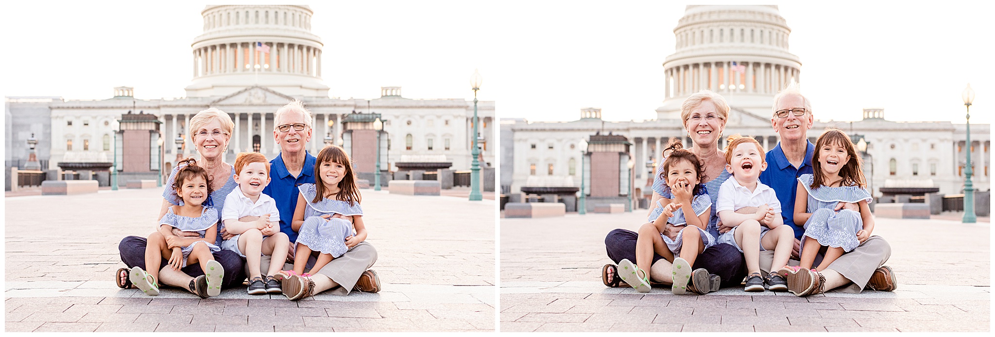 Grandparents Photo Shoot at the Capitol in Washington DC by Kofmehl Photography
